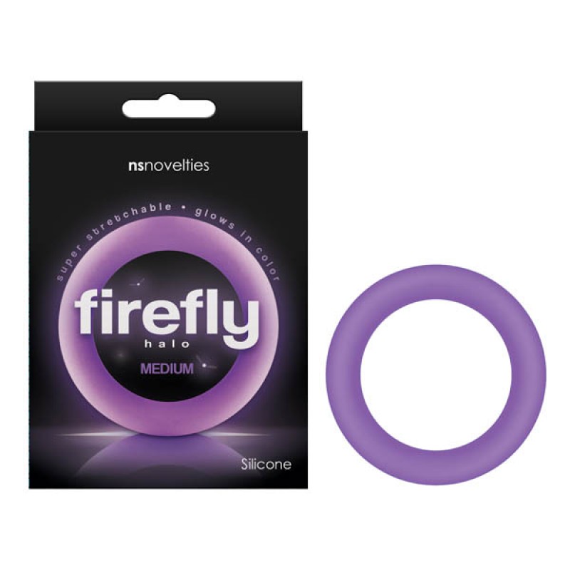 Firefly Halo Cock Ring Medium - Purple